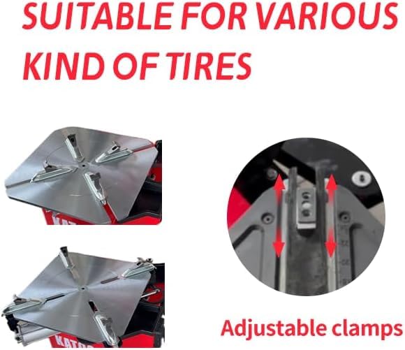 2.0HP Tire Changer Machine with Bead Blaster Rim Clamp 14"-24" KT-T830W Tire Changer Wheel Changers Machine (KT-T830W)