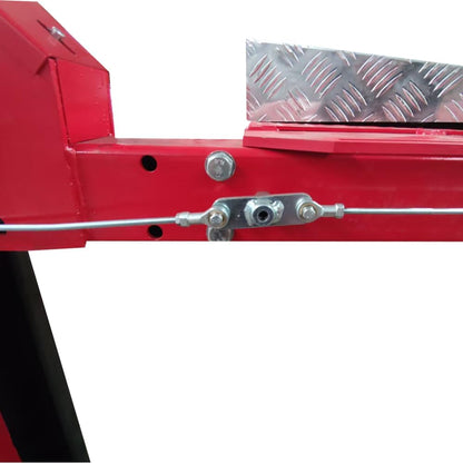 9500lbs 4 Post Lift with Moving Kits/Caster Aluminum Ramp Extra Height Four Post Lift 79" Lifting Height Storage Service Lift Home Parking Lift, 110v, 4H950