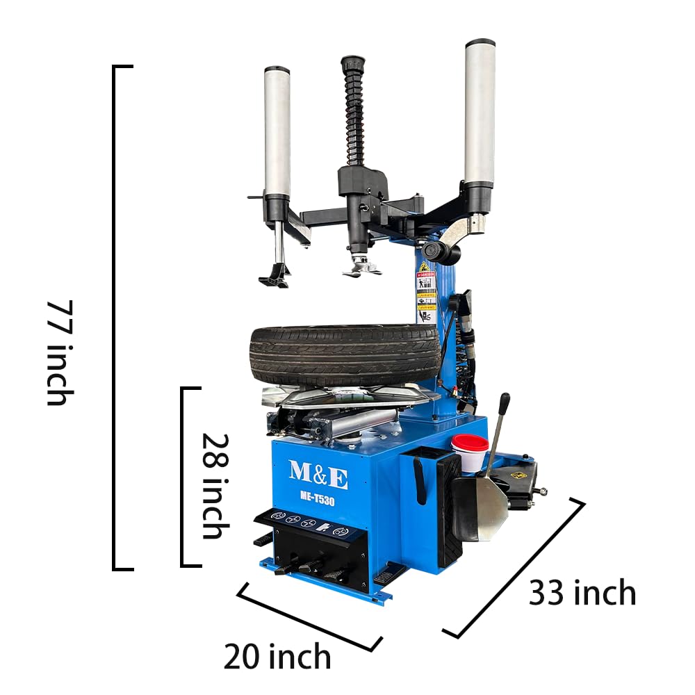 ME 2.0HP Tire Machine and Balancer Combo Tire Changer Machine Wheel Balancer Machine Wheel Changers Tire Changer Tire Machine (500combo)