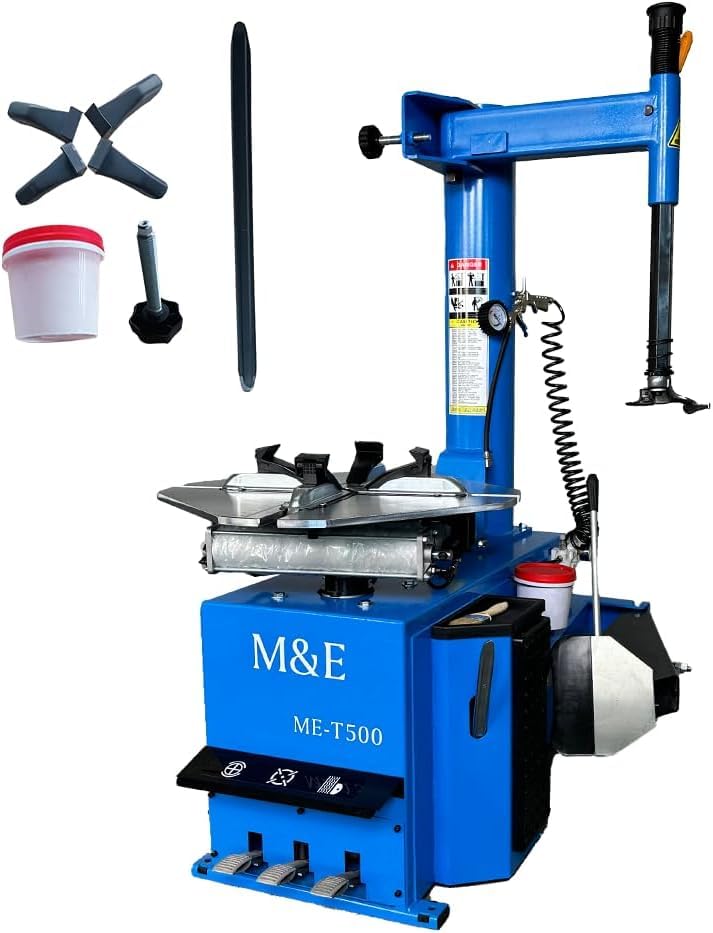 ME 2.0HP Tire Machine and Balancer Combo Tire Changer Machine Wheel Balancer Machine Wheel Changers Tire Changer Tire Machine (500combo)