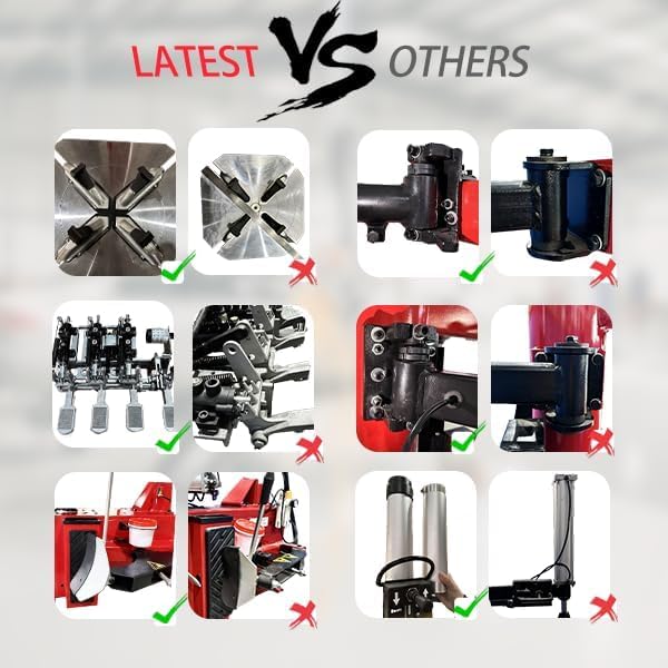 2.0HP Tire Changer Machine with Bead Blaster Tire Machine Tire Changer and Wheel Balancer Machine Combo KT-T810+KT-B760