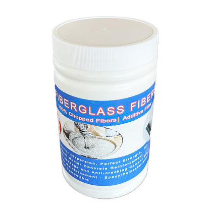 2Lbs 1/4" Chopped Fiberglass Strands Fiberglass Filler Reinforcement for Cement Mortar Concrete Anti-Seepage and Anti-Cracking Cement