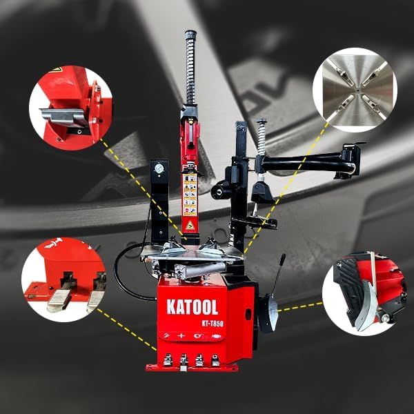 2.0HP Tire Changer Machine with Bead Blaster Rim Clamp 14"-24" KT-T830W Tire Changer Wheel Changers Machine (KT-T830W)