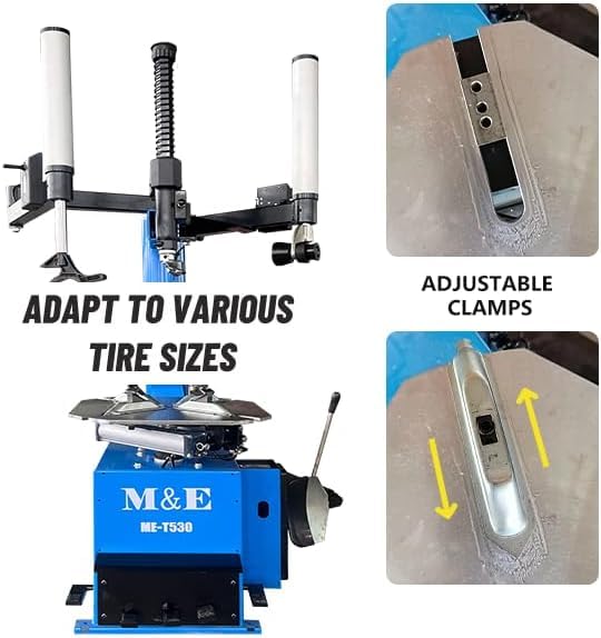 ME 2.0HP Tire Machine and Balancer Combo Tire Changer Machine Wheel Balancer Machine Wheel Changers Tire Changer Tire Machine (500combo)