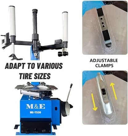 ME 2.0HP Tire Machine and Balancer Combo Tire Changer Machine Wheel Balancer Machine Wheel Changers Tire Changer Tire Machine (500combo)