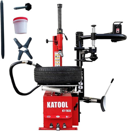 2.0HP Bead Blaster 24" Clamping Tire Changer Machine with 4 Aluminum Pedal KT810 Wheel Changer Tire Changer Machine Garage Equipment Auto Repair