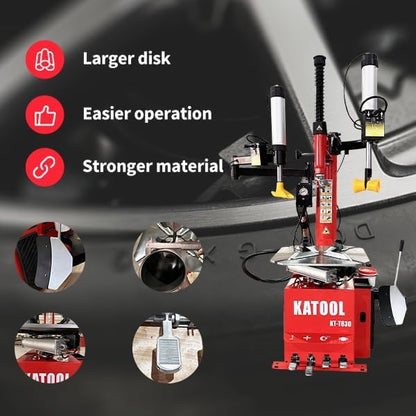 2.0HP Tire Changer Machine with Bead Blaster Tire Machine Tire Changer and Wheel Balancer Machine Combo KT-T810+KT-B760