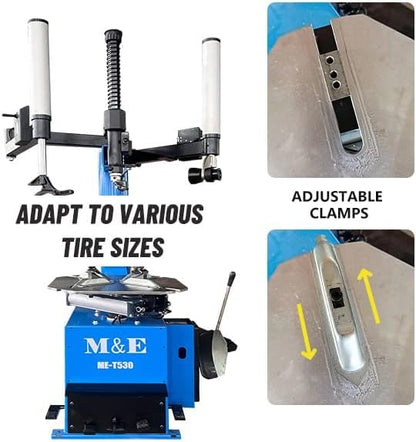 ME 2.0HP Tire Machine and Balancer Combo Tire Changer Machine Wheel Balancer Machine Wheel Changers Tire Changer Tire Machine (500combo)