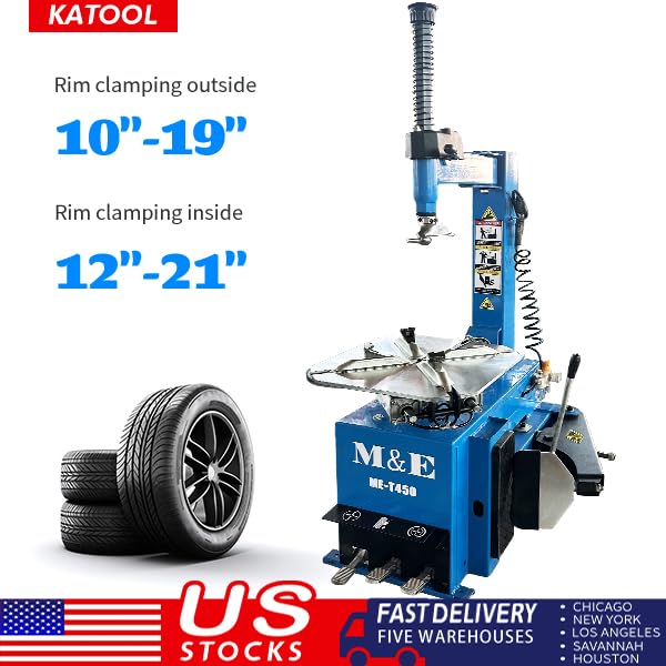 ME 2.0HP Tire Machine and Balancer Combo Tire Changer Machine Wheel Balancer Machine Wheel Changers Tire Changer Tire Machine (500combo)