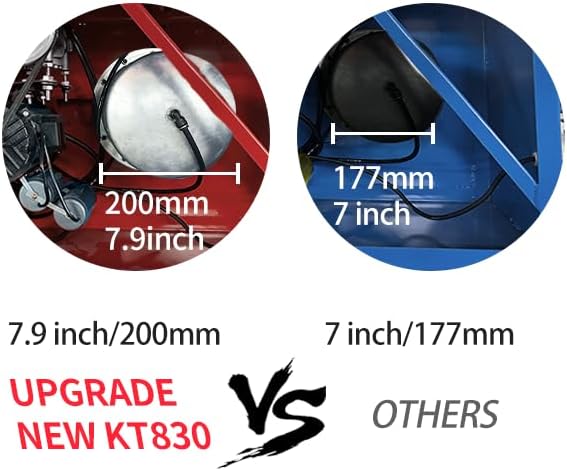 2.0HP Tire Changer Bead Blaster Wheel Balancer Machine Combo KT-T830+KT-B700 Tire Changer Machine Tire Machine Wheel Changers Tire Repair Machine Tire Tools