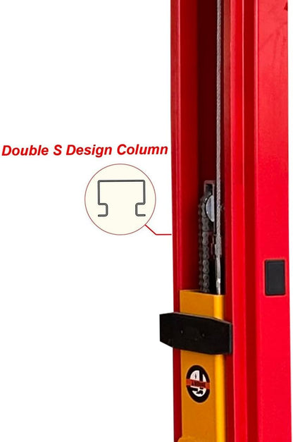 10000 lbs 2 Post Car Lift 2 Posts Lift Auto Lift with Floor Plate for Shop Repair or Home Garage