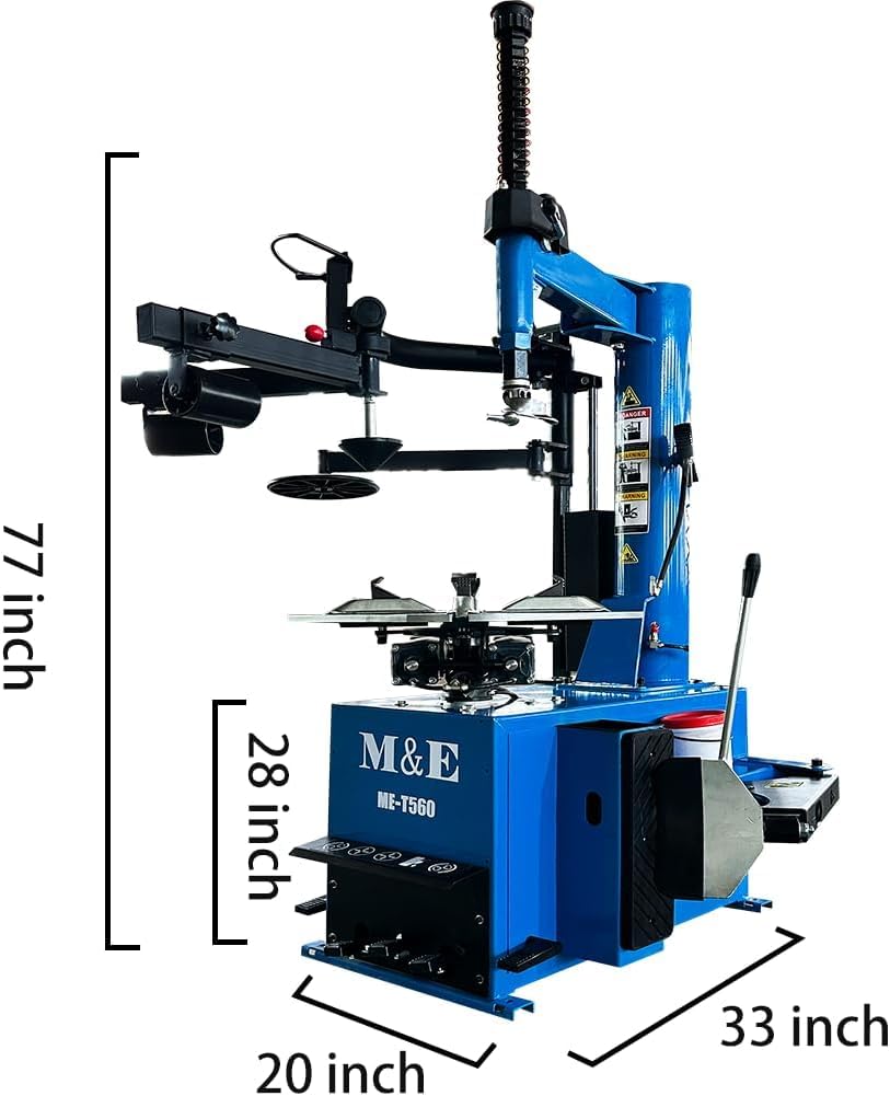 ME 2.0HP Tire Machine and Balancer Combo Tire Changer Machine Wheel Balancer Machine Wheel Changers Tire Changer Tire Machine (500combo)