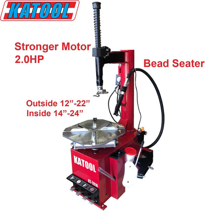2.0HP Tire Changer Machine with Bead Blaster Tire Machine Tire Changer and Wheel Balancer Machine Combo KT-T810+KT-B760