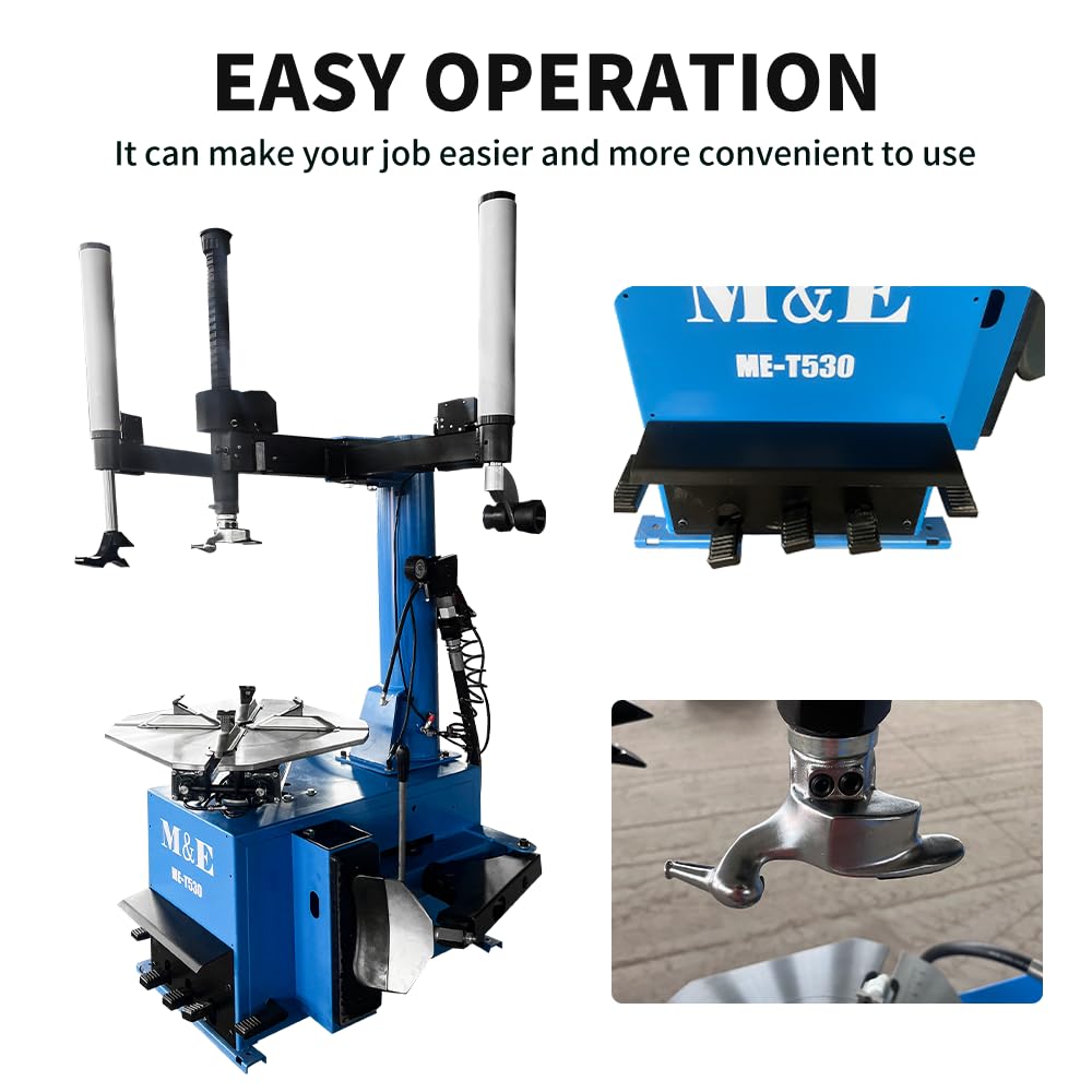 ME 2.0HP Tire Machine and Balancer Combo Tire Changer Machine Wheel Balancer Machine Wheel Changers Tire Changer Tire Machine (500combo)