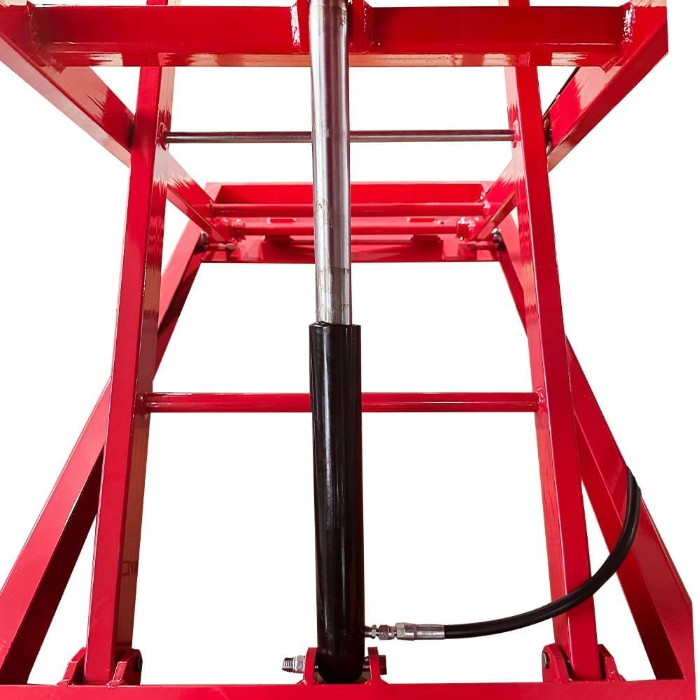 1500lbs Motorcycle Lift Side Extension Motorcycle Jack Table Pedal Hydraulic Pump Lift Table KT-Moto150