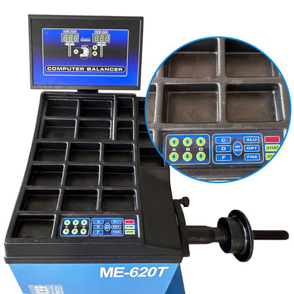 ME 2.0HP Tire Machine and Balancer Combo Tire Changer Machine Wheel Balancer Machine Wheel Changers Tire Changer Tire Machine (500combo)