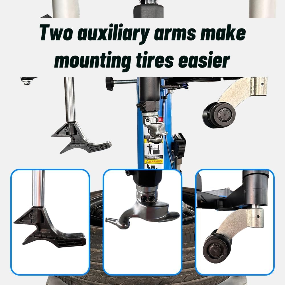 ME 2.0HP Tire Machine and Balancer Combo Tire Changer Machine Wheel Balancer Machine Wheel Changers Tire Changer Tire Machine (500combo)