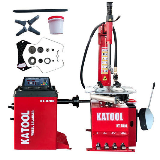 2.0HP Bead Blaster 24" Clamping Tire Changer Machine with 4 Aluminum Pedal KT810 Wheel Changer Tire Changer Machine Garage Equipment Auto Repair