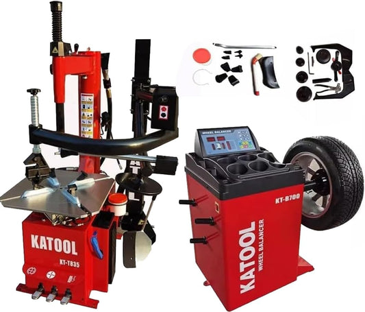 Professional 28" Turn Table Tire Changer Machine Combo with Bead Blaster Wheel Balancer Machine Tire Machine Wheel Changers