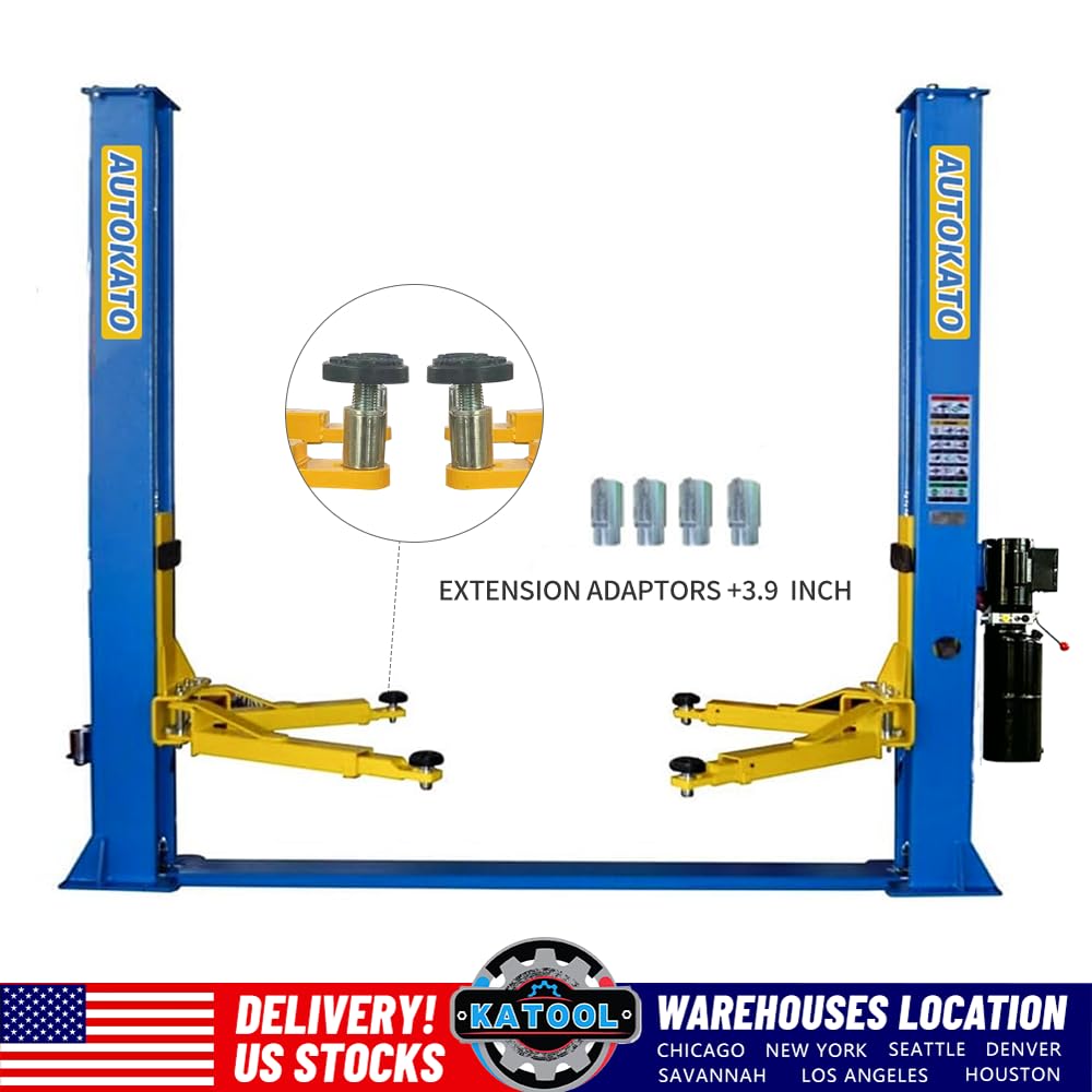 Katool H115Z 11,000 lbs Two Post Lift for Home/Shop/Garage