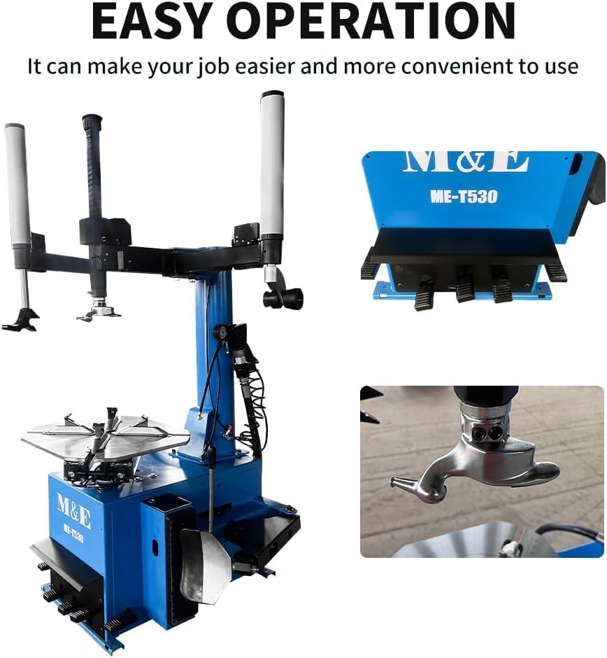 ME 2.0HP Tire Machine and Balancer Combo Tire Changer Machine Wheel Balancer Machine Wheel Changers Tire Changer Tire Machine (500combo)