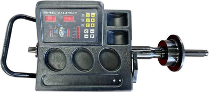 Manual Wheel Balancer Machine KT-710G Tire Balancing Machine Tire Repair Tools for Home Garage and Shop, Red