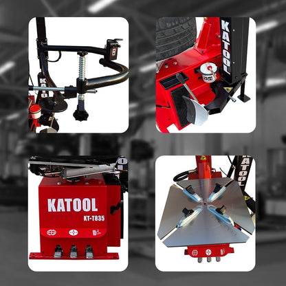 Professional 28" Turn Table Tire Changer Machine Combo with Bead Blaster Wheel Balancer Machine Tire Machine Wheel Changers