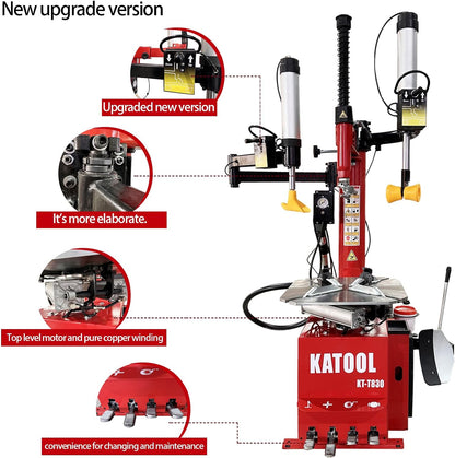 2.0HP Tire Changer Bead Blaster Wheel Balancer Machine Combo KT-T830+KT-B700 Tire Changer Machine Tire Machine Wheel Changers Tire Repair Machine Tire Tools