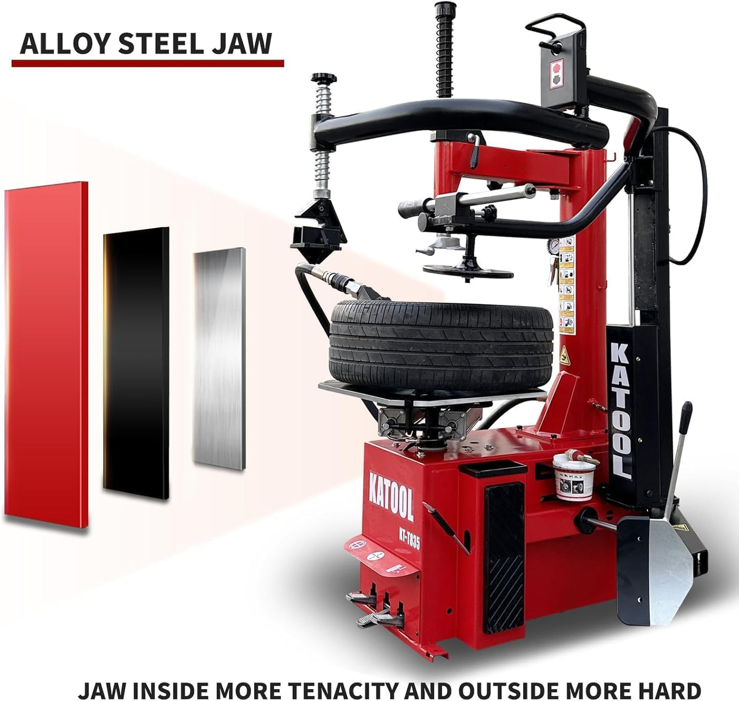 2.0HP Bead Blaster 24" Clamping Tire Changer Machine with 4 Aluminum Pedal KT810 Wheel Changer Tire Changer Machine Garage Equipment Auto Repair
