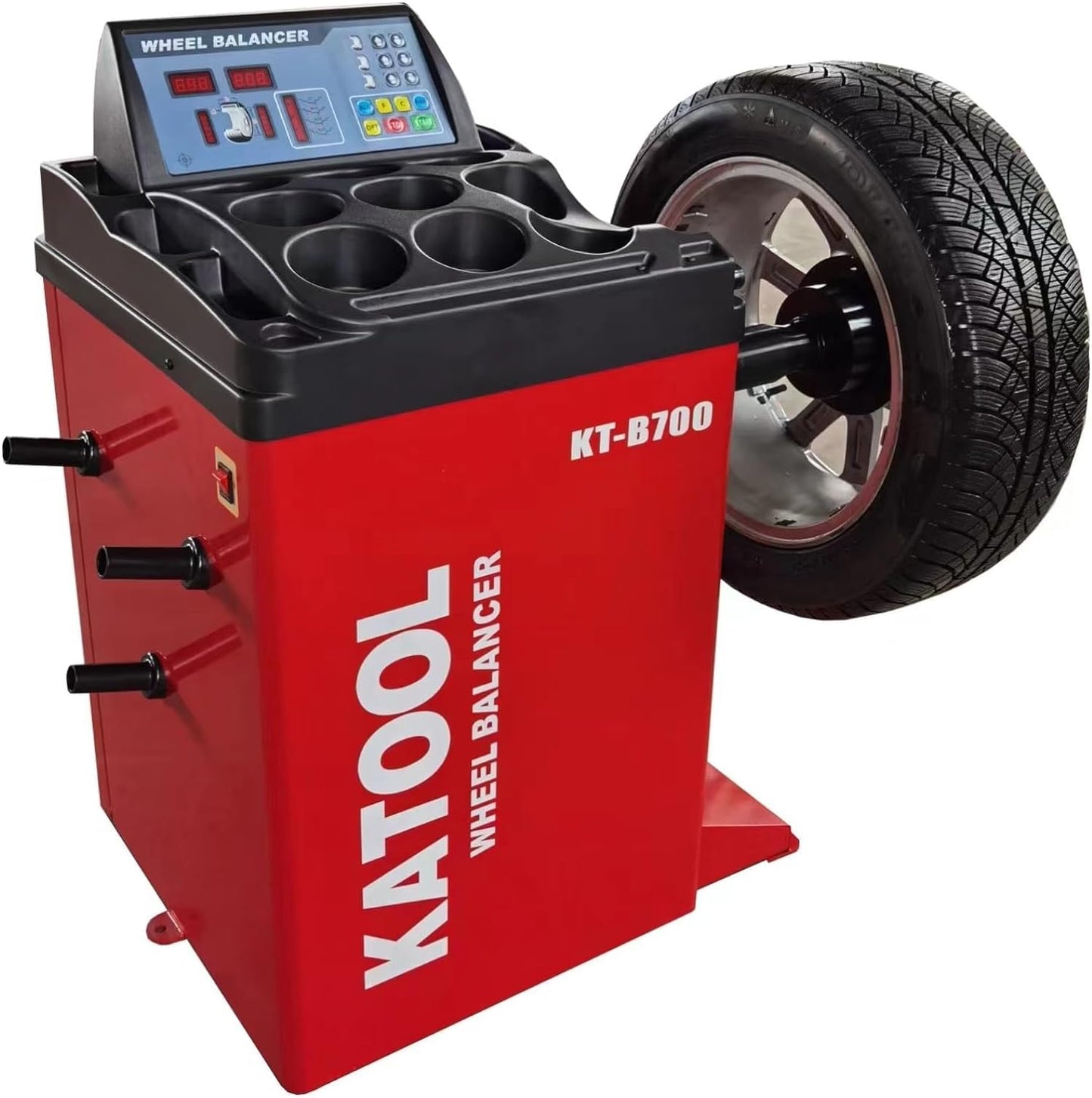 2.0HP Bead Blaster 24" Clamping Tire Changer Machine with 4 Aluminum Pedal KT810 Wheel Changer Tire Changer Machine Garage Equipment Auto Repair