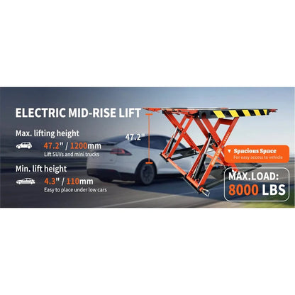 Katool X90E 8000 lbs Electric Mid Rise Scissor Lift