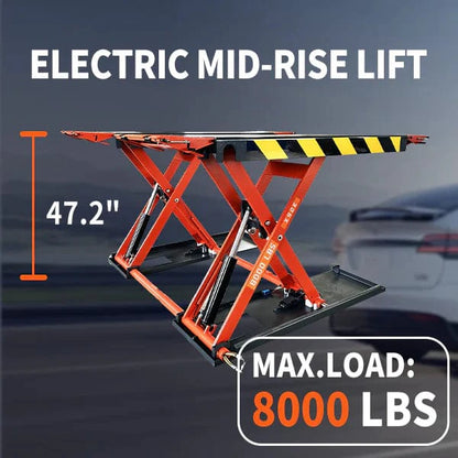 Katool X90E 8000 lbs Electric Mid Rise Scissor Lift