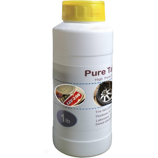 1LB Extremely Fine Talc Powder - Gray Colored Tire Talc